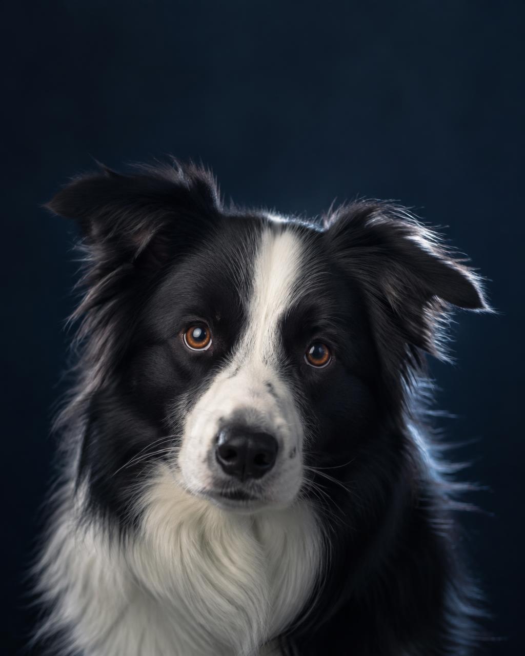 Portrait d'un border collie